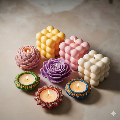Lebya Premium Diwali Candle & Diya Combos – Limited Festive Collection